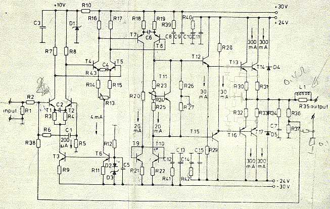 Otala Amplifier schematic, original 1973, size reduced.jpg (63387 bytes)