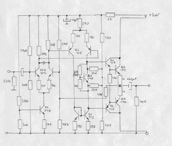 May &lsquo;78 preamplifier, line amp schematic