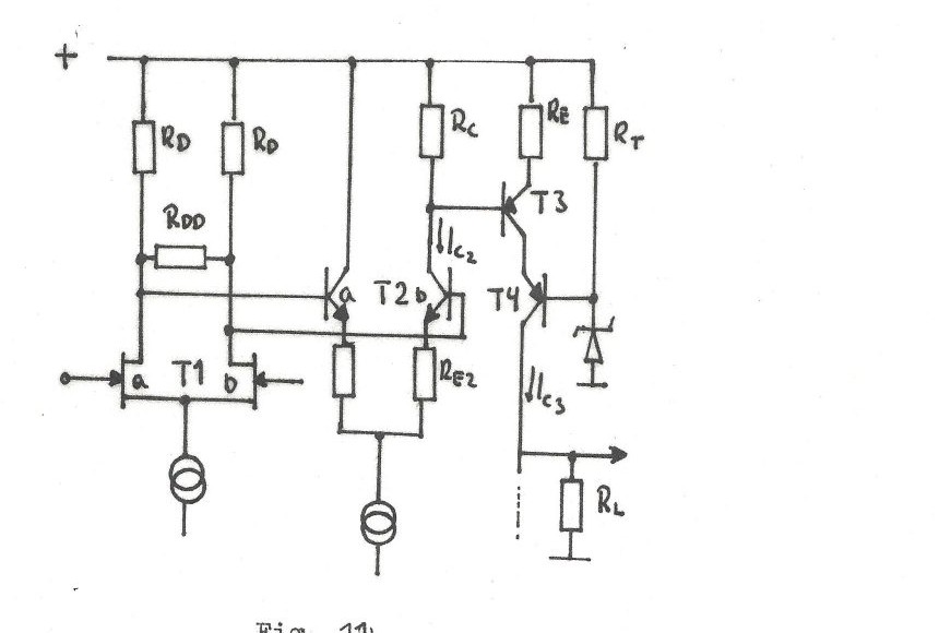 Fig. 11 — differential pair and gain stages