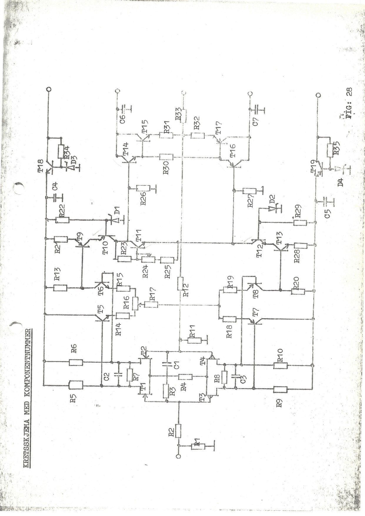 Fig. 28 — Diagram with component numbers