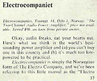 The Audio Critic, page 1