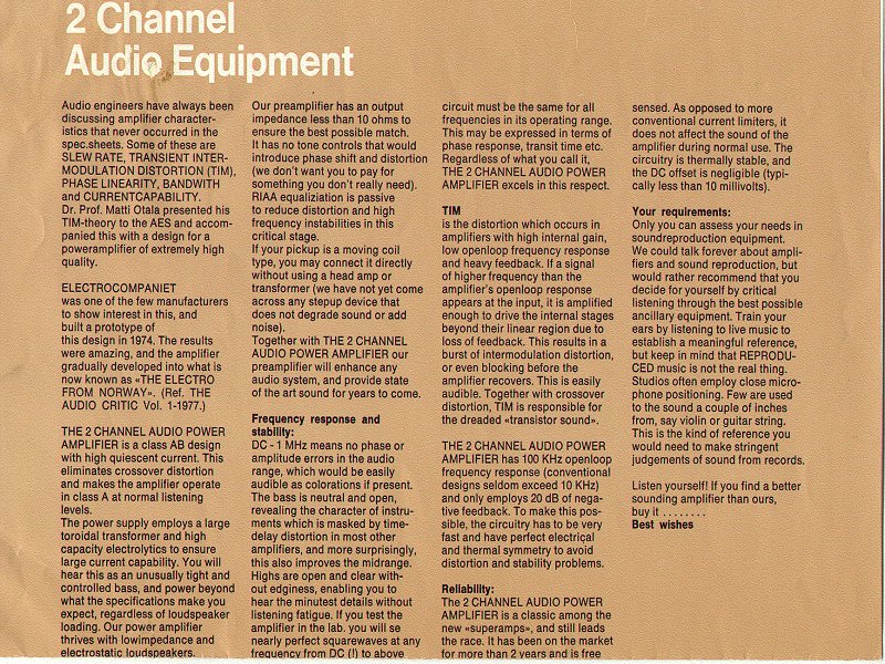 Brochure #2, side 1