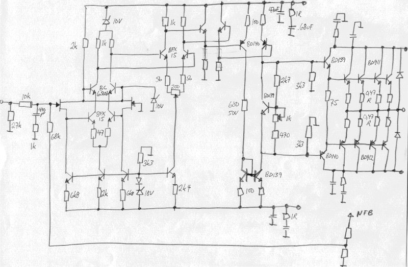 Special Version schematic (hand-drawn)