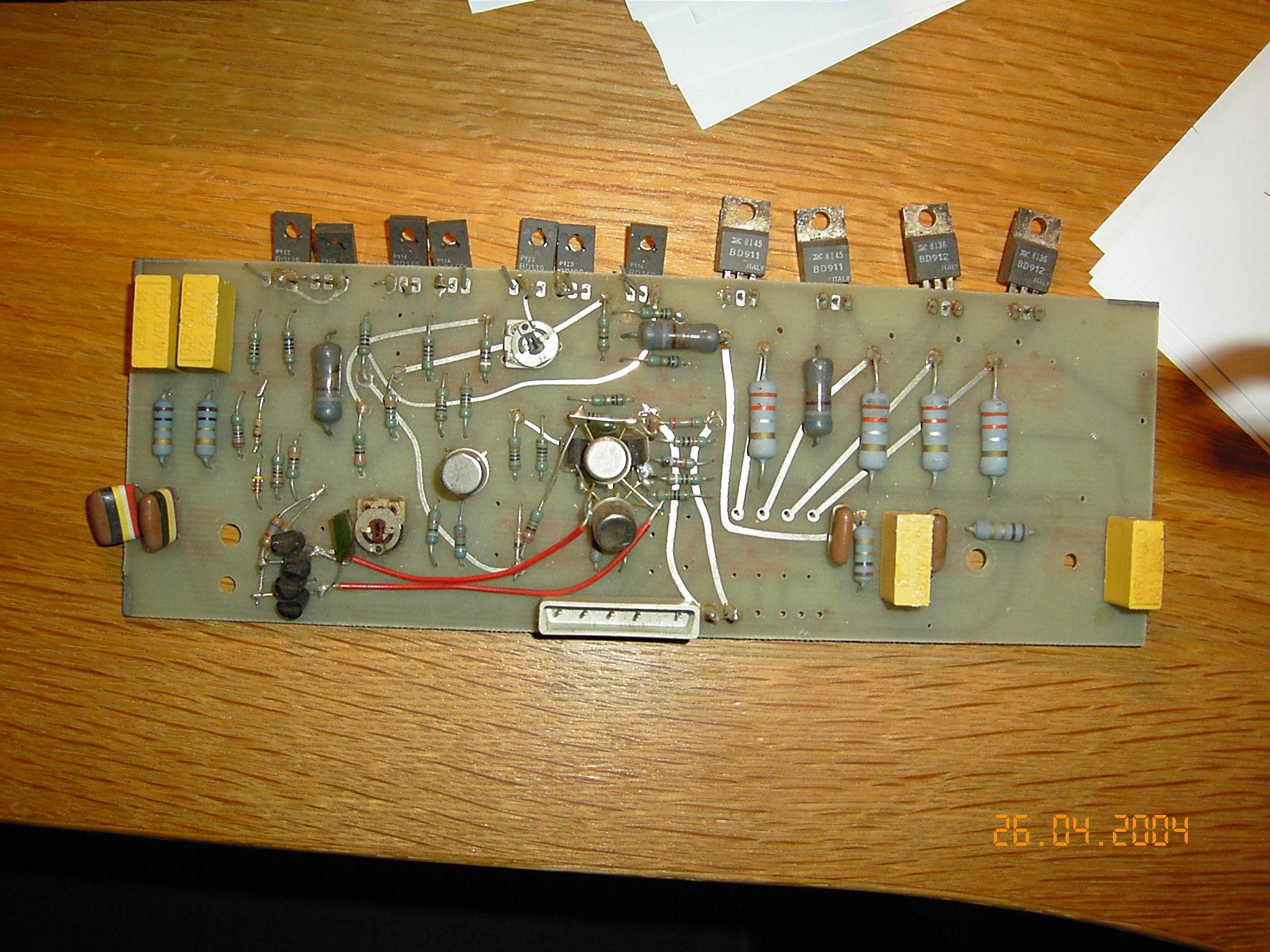 Modified amplifier board