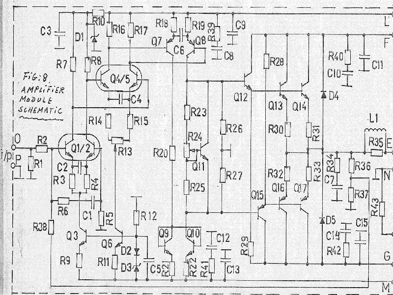 Power amplifier schematic