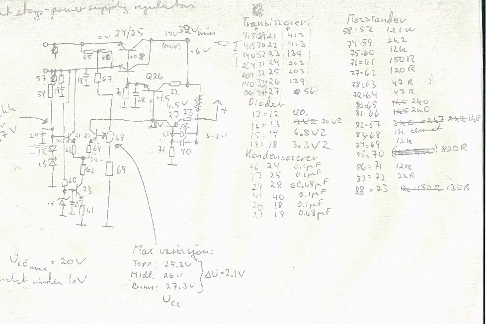 Output stage regulator schematic