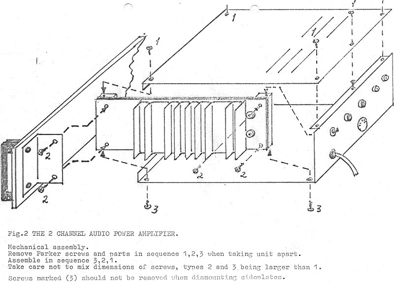 Mechanical assembly, exploded view